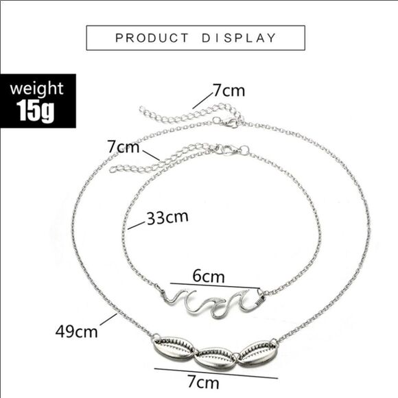 (V3) Wave & Shells Necklace - Picture 3 of 5